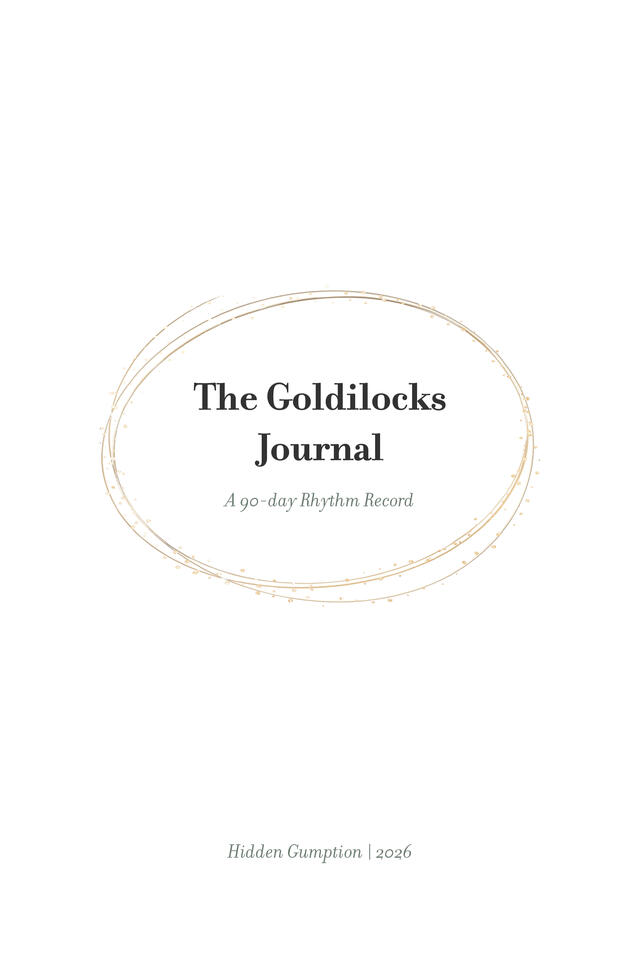Goldilocks Journal - Title Page Goldilocks Journal - Title Page