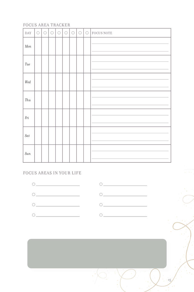 Goldilocks Journal - Weekly Spread - B